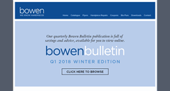 Desktop Screenshot of bowenproducts.com