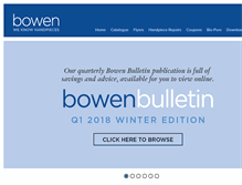 Tablet Screenshot of bowenproducts.com